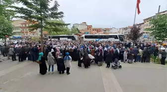 Kütahya'da 80 Hacı Adayı Kutsal Topraklara Uğurlandı