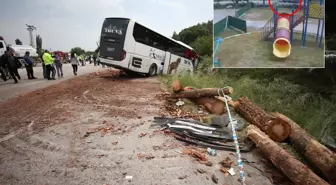 8 kişinin öldüğü kaza güvenlik kamerasında