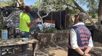 Bodrum'da Doğal SİT Alanında Kaçak Yapı Yıkıldı