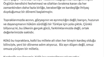 İletişim Başkanı Fahrettin Altun: 'Topraklarımızda barışın, huzurun ve dayanışmanın hüküm sürdüğü bir Türkiye için yola çıktık'