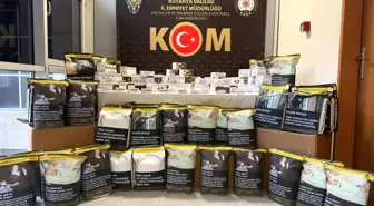 Kütahya'da Kaçak Tütün Operasyonu: 17 Bin 500 Makaron ve 49 Kilogram Tütün Ele Geçirildi
