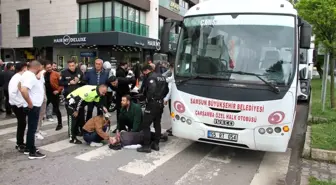 Samsun'da Halk Otobüsü Yayaya Çarptı