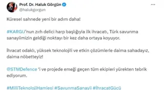 Savunma Sanayi Başkanı Görgün: Kargu'nun İhracatı Önemli Bir Başarı