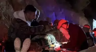 Çankırı Kalesi'nde Düşen Vatandaş Ekipler Tarafından Kurtarıldı