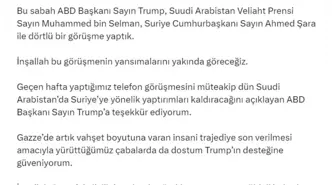 'GAZZE'YLE İLGİLİ MÜJDELİ HABERLER ALMAYI ÜMİT EDİYORUZ'