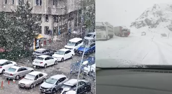 Mayıs ayında kar sürprizi! Kent merkezi beyaza büründü