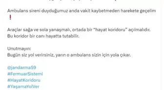 Bakan Yerlikaya'dan Fermuar Sistemi Uygulaması Çağrısı