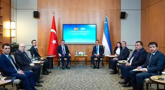 Cumhurbaşkanı Yardımcısı Yılmaz, Özbekistan'da Ekonomi Bakanı ile Görüştü