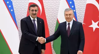 Cevdet Yılmaz Özbekistan'da Cumhurbaşkanı Mirziyoyev ile Görüştü