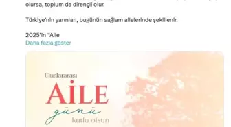 Emine Erdoğan'dan Uluslararası Aile Günü'ne ilişkin paylaşım Açıklaması