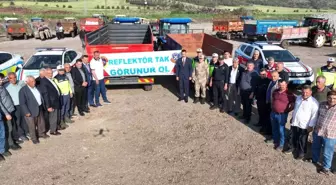 Gaziantep'te Traktör Sürücülerine Eğitim ve Reflektör Dağıtımı