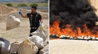 2 ton uyuşturucu yakılarak imha edildi