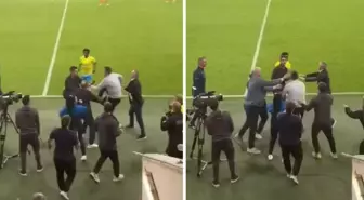 Eski Galatasaraylı kupa finalinde kavga etti