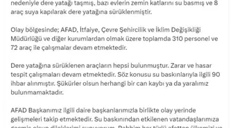Bakan Yerlikaya: Osmaniye'de Su Baskınlarında Can Kaybı Yok
