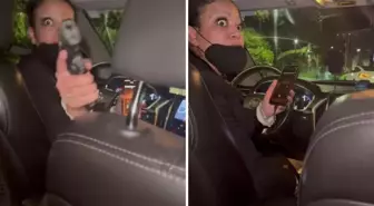 Uber sürücüsü, 'Çılgın Gözlerin Var' diyen yolcuya silah çekti