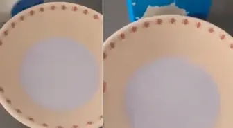Zincir marketten alınan paketten mavi süt çıktı