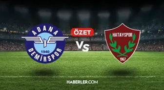 Adana Demirspor Hatayspor maç özeti ve golleri! (VİDEO) Adana Demirspor Hatayspor geniş özeti! Golleri kim attı, maç kaç kaç bitti?