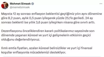 Bakan Şimşek: Dezenflasyon Önceliğimiz