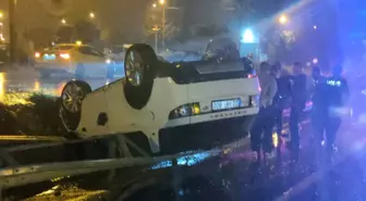 Keşan'da Kontrolden Çıkan Otomobil Takla Attı: 3 Yaralı