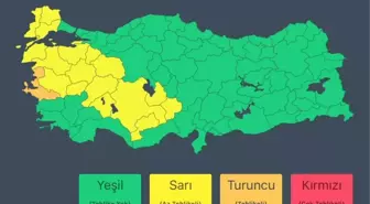 Meteoroloji'den 18 Kente Sarı, İzmir'e Turuncu Uyarı