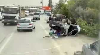 Sakarya'da Otomobil Fidanlığa Çarptı: 1 Yaralı