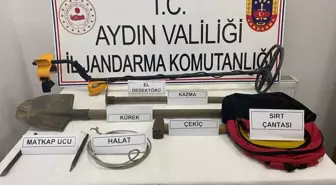 Aydın'da Kaçak Kazı Yapan Üç Şüpheli Suçüstü Yakalandı
