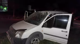 Afyonkarahisar'da Takla Atan Araçta Bir Kişi Yaralandı