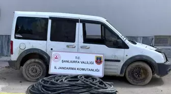 Birecik'te Çalınan Elektrik Kablosu Jandarma Tarafından Bulundu