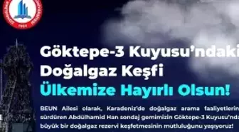 Karadeniz'deki doğalgaz keşfine BEUN'dan destek mesajı