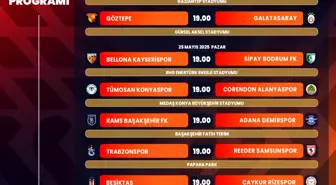 Trendyol Süper Lig 37. Haftanın Programı Belli Oldu