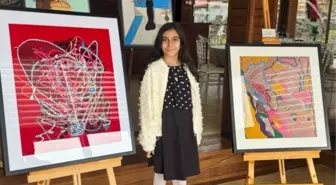 Küçük ressam Zeynep Reyyan Gören'den ilk sergi