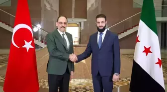MİT Başkanı Kalın, Suriye'de Cumhurbaşkanı Şara ve heyetiyle görüştü