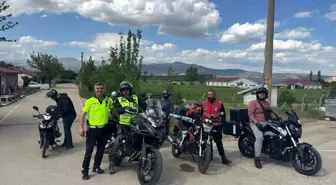 Motosiklet Tutkunlarından Uyuşturucu ile Mücadele İçin Moral Ziyareti