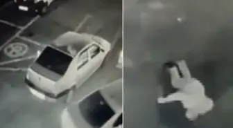 Yere yığılan şahsın üzerinden otomobil geçti: Dehşet anı kamerada