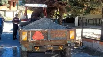 Aydın'da İzinsiz Kum Çeken Şahıs Jandarma Tarafından Yakalandı