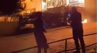 Karabük'te Garajda Yangın Çıktı, İtfaiye Hızla Müdahale Etti