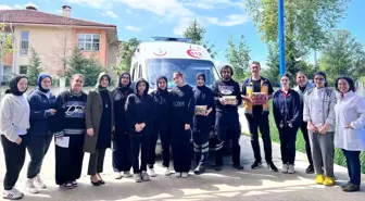 Lise Öğrencilerinden Acil Sağlık Çalışanlarına Ziyaret