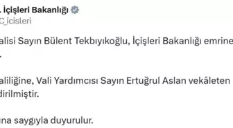 Tunceli Valisi Bülent Tekbıyıkoğlu Merkeze Alındı