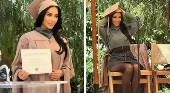 6 yılda hukuk eğitimi tamamlayan Kim Kardashian, dalga konusu oldu