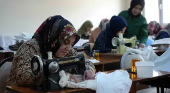 Bayburt'ta Beyaz İş Nakışlarıyla Kadınlar Ev Ekonomisine Katkıda Bulunuyor