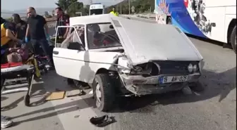Burdur'da Trafik Kazasında Gazeteci ve Ailesi Yaralandı
