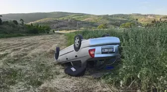 Bursa İnegöl'de Otomobil Şarampole Yuvarlandı: 5 Yaralı