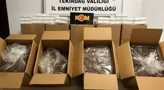 Tekirdağ'da Tütün Kaçakçılarına Operasyon: 58 Bin Makaron ve 476 Kilogram Tütün Ele Geçirildi