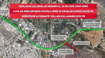 Avcılar Gişelerinde Otoyola Giriş Çıkışları Kapatıldı