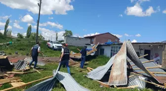 Kars'ta Fırtına Sonrası Hasar Tespiti Yapıldı