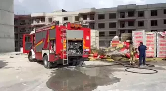 Ankara'da İnşaat Halindeki Binada Yangın Çıktı