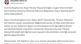 Cumhurbaşkanı Erdoğan, Pakistan Başbakanı Şahbaz Şerif'i Dolmabahçe'de kabul edecek