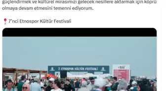 Emine Erdoğan'dan Etnospor Kültür Festivali'ne Destek