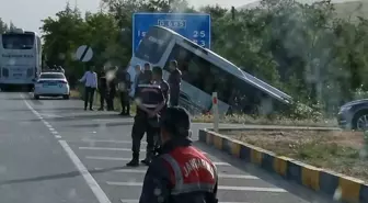 Isparta'da tur otobüsü şarampole düştü: 16 yaralı