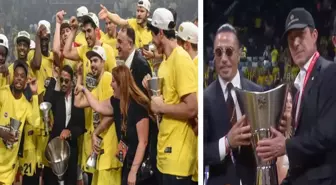 İlk şampiyonluğa damga vurmuştu! Nusret bir kez daha Fenerbahçe'nin kupa töreninde